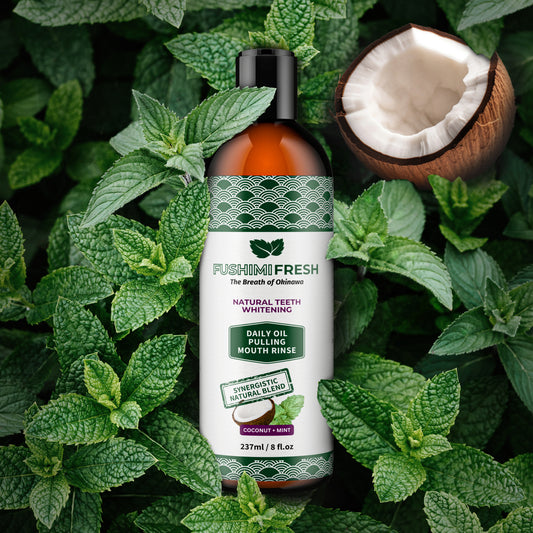 COCONUT + MINT PULLING OIL WITH ESSENTIAL OILS & VITAMINS - 237ml